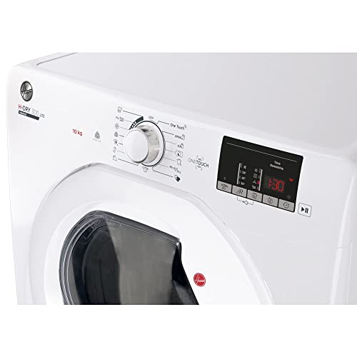 Hoover HLEV10DG 10kg Vented Tumble Dryer, White, Digital Display