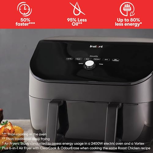 Instant VersaZone Dual Air Fryer comes with XXL Single and Double