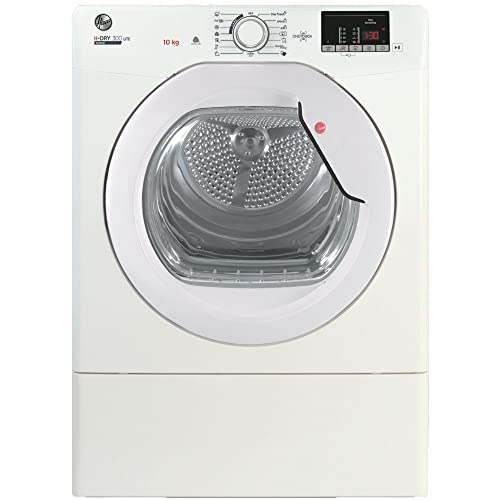 Hoover HLEV10DG 10kg Vented Tumble Dryer, White, Digital Display