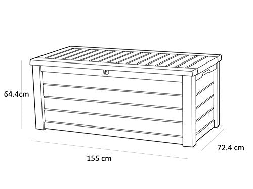 Keter Westwood 570L Outdoor 75% recycled Garden Furniture Storage Box