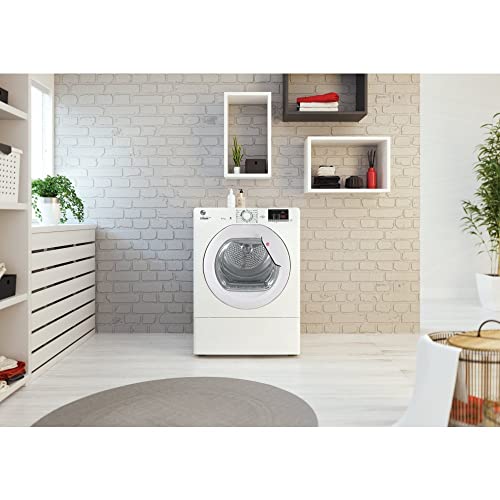 Hoover HLEV10DG 10kg Vented Tumble Dryer, White, Digital Display