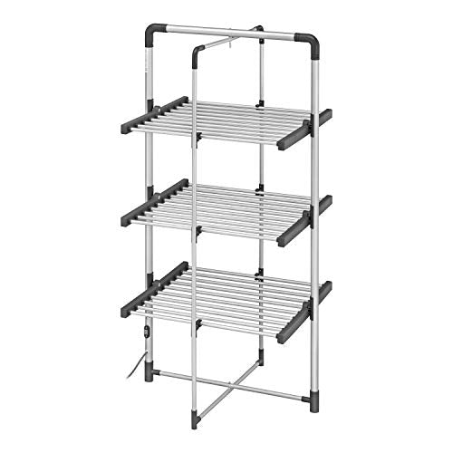 BLACK+DECKER 63099 3-Tier Heated Clothes Airer Aluminium