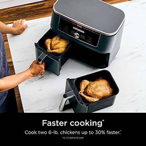 Ninja DZ401 Foodi 10 Quart 6-in-1 DualZone XL 2-Basket Air Fryer