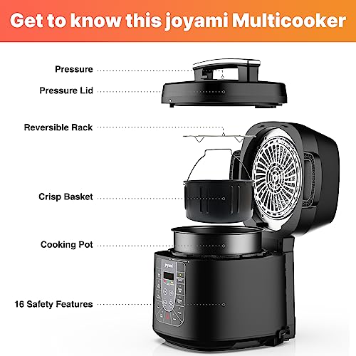 joyami Multi Cooker Pressure Cook 9 in 1 Air Fry, Sous Vide, Dehydrate