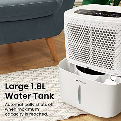 Pro Breeze 12L/Day Dehumidifier with Digital Humidity Display