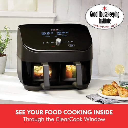 Instant Vortex Plus Dual Air Fryer with Large Double Air Frying Drawers