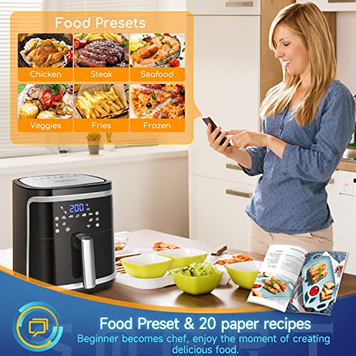 Aigostar Air Fryer Oven with APP Smart Control, Air Fryers Home Use 1900W